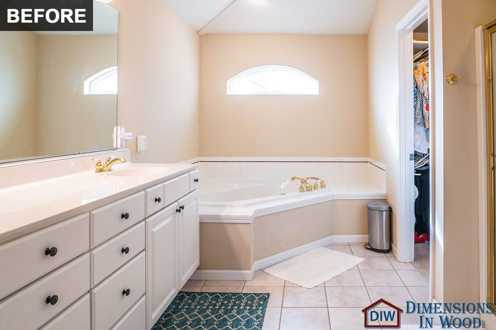 Luxury Bathroom Remodel 1 Before Wet Room Spa Free Standing Tub Shower Walk In Closet Columbia MO Missouri
