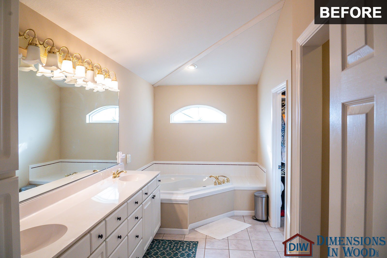 Luxury Bathroom Remodel 3 Before Wet Room Spa Free Standing Tub Shower Walk In Closet Columbia MO Missouri