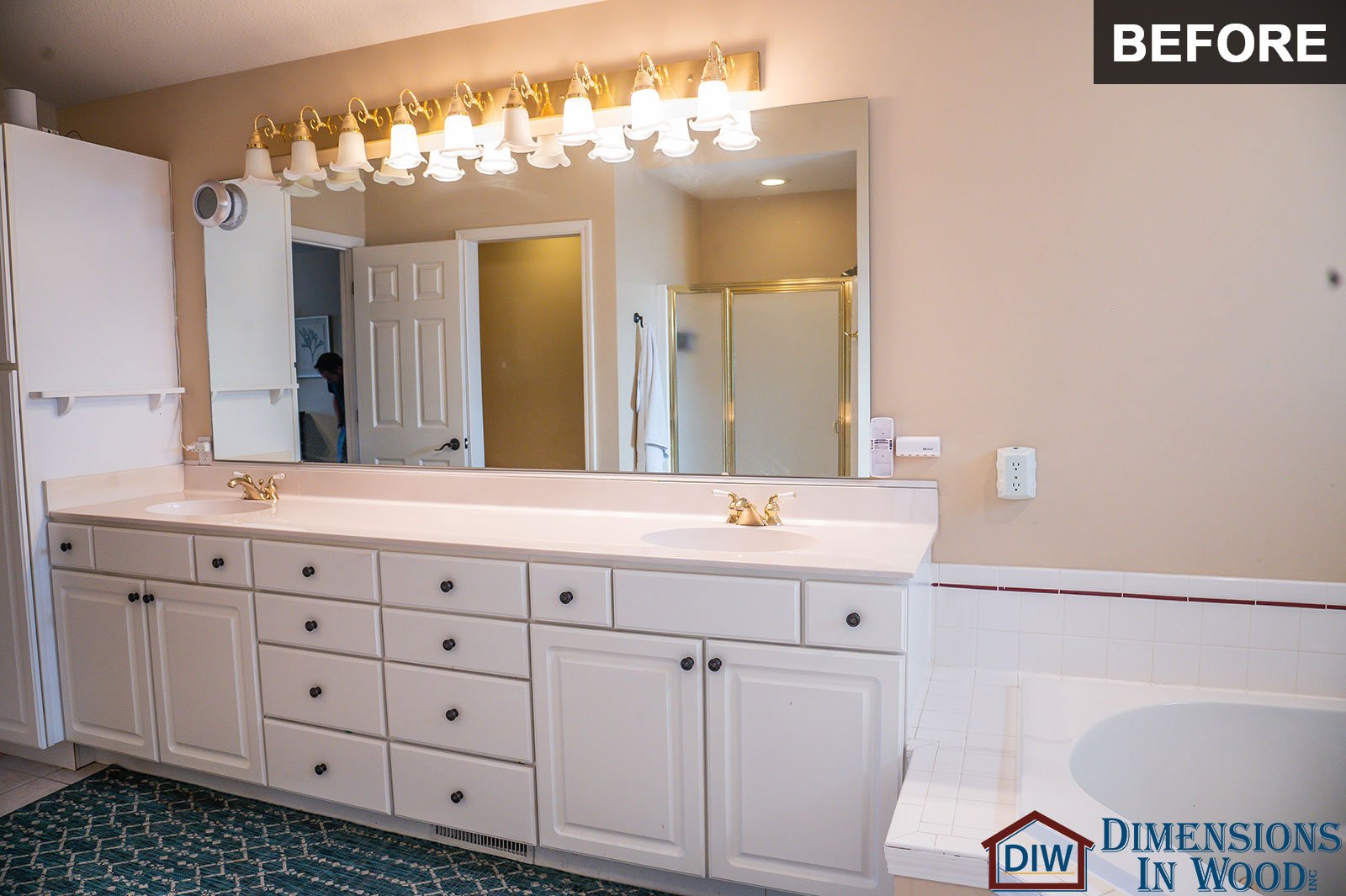 Luxury Bathroom Remodel 7 Before Wet Room Spa Free Standing Tub Shower Walk In Closet Columbia MO Missouri