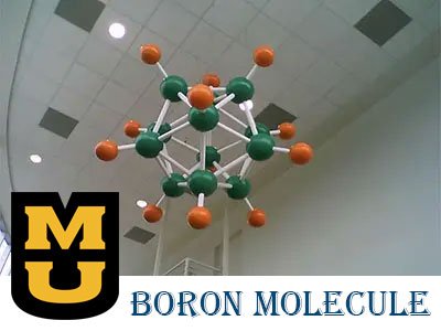 Custom Woodworking Project Wooden Boron Molecule for MU Life Sciences Building University of Missouri Columbia
